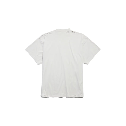 Men's 3b Liquefied T-Shirt Oversized In White